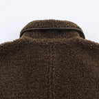 Clara Mode Women’s Reversible Teddy Coat – Double-Sided Casual Jacket with Button Front – Apparel & Accessories > Clothing > Outerwear > Coats & Jackets für Damen (Jas)