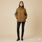 Women’s Short Trench Coat – Double-Sided, Casual and Chic