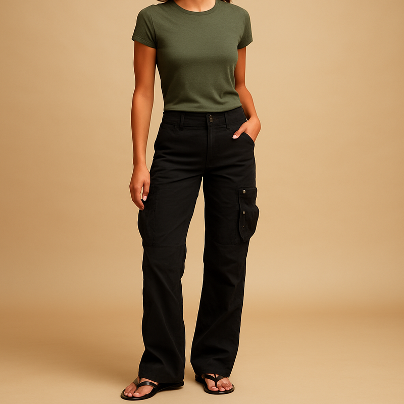 Lydia | Cargo Bukser med Lommer – Casual Utility Look