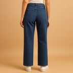 High-waisted loose fit jeans voor dames | Fleur