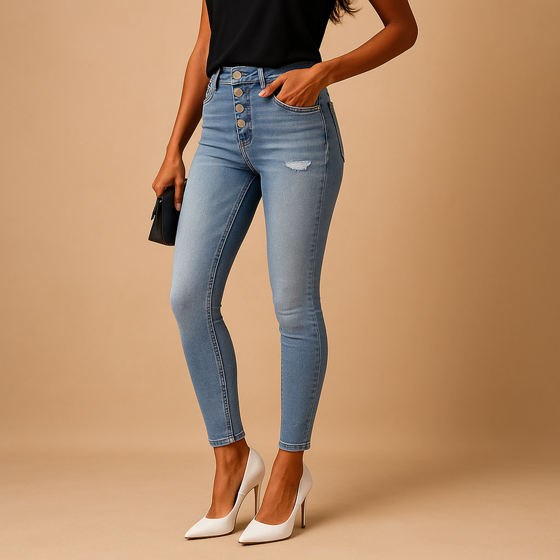 Anastasia | Slim Fit Ripped Jeans – Modig Urban Denim